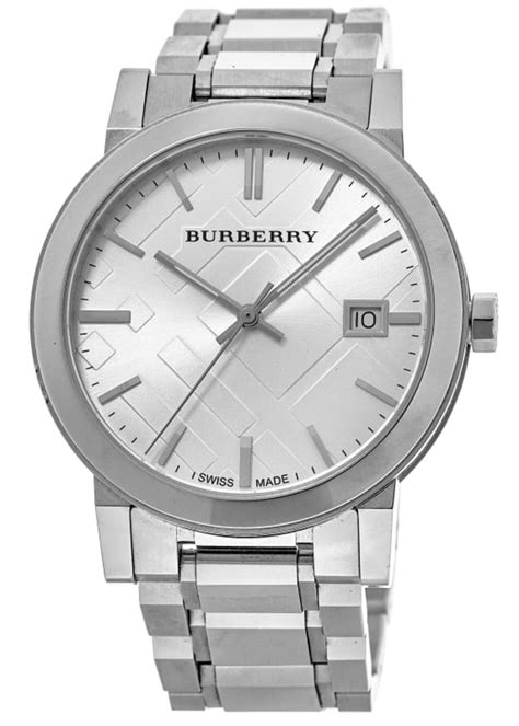 burberry check stamped bracelet watch|Burberry Men's BU9000 Large Check Stainless Steel Bracelet .